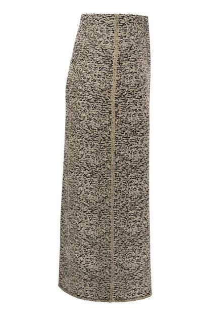 Tweed stitch pencil skirt - VOGUERINI