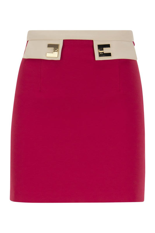 Double stretch crepe miniskirt - VOGUERINI