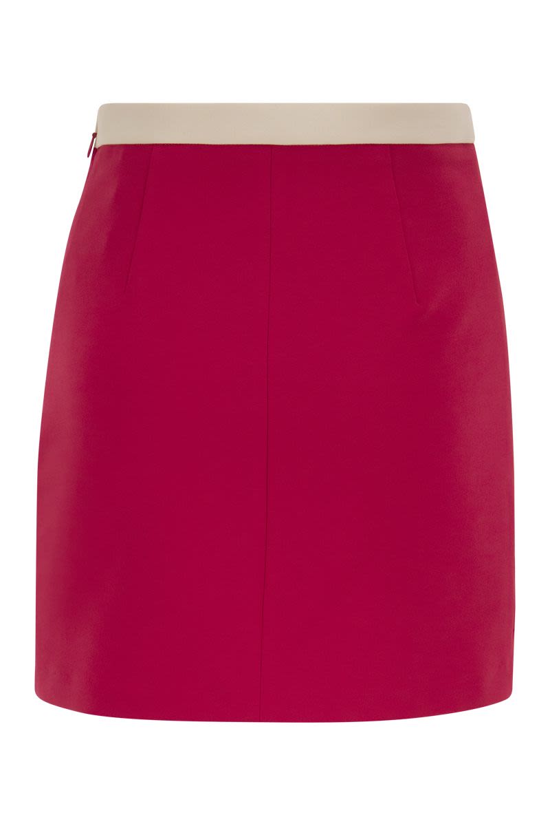 Double stretch crepe miniskirt - VOGUERINI