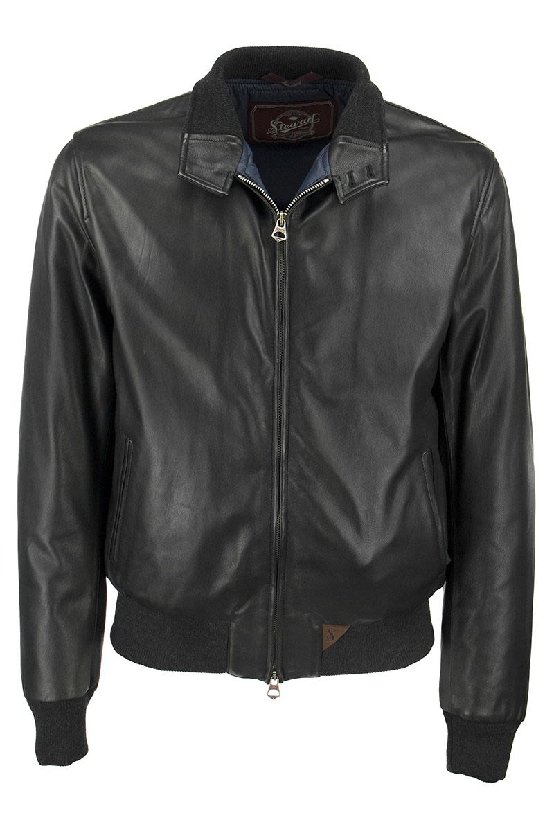 NUVOLA ETERE DROWNE-SLIM - Genuine lambskin jacket - VOGUERINI