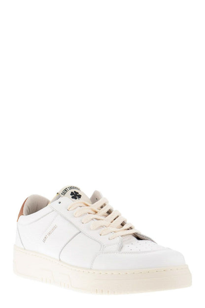 GOLF - White and leather trainers - VOGUERINI