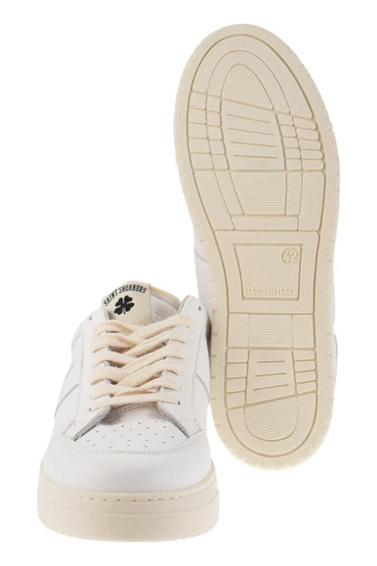 GOLF - White and leather trainers - VOGUERINI