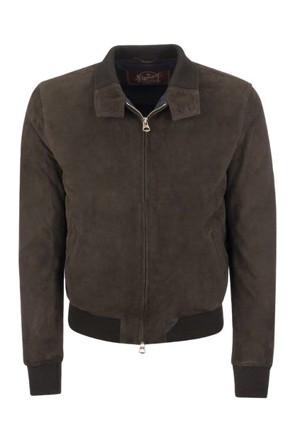 Suede Leather Jacket - VOGUERINI