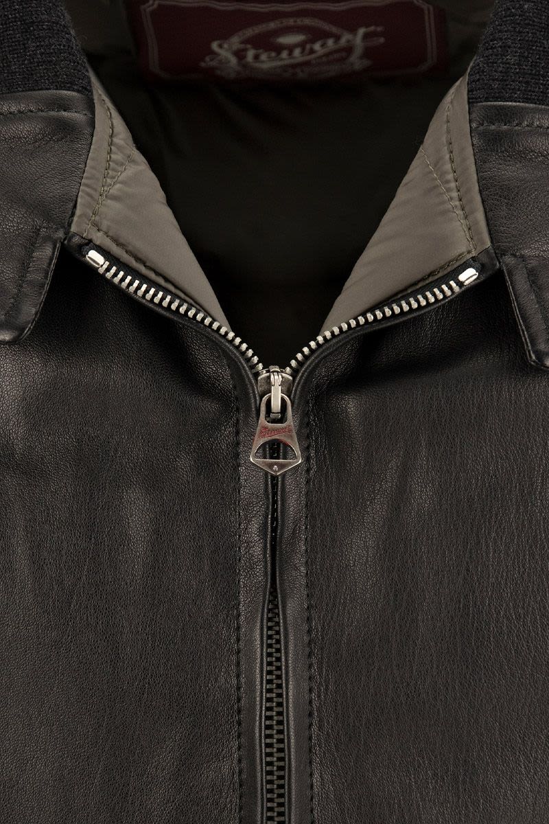 COLORADO - Padded Leather Jacket - VOGUERINI