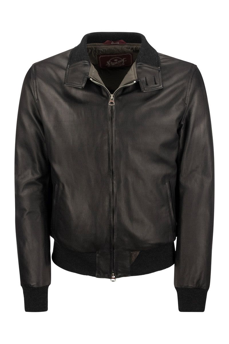 COLORADO - Padded Leather Jacket - VOGUERINI