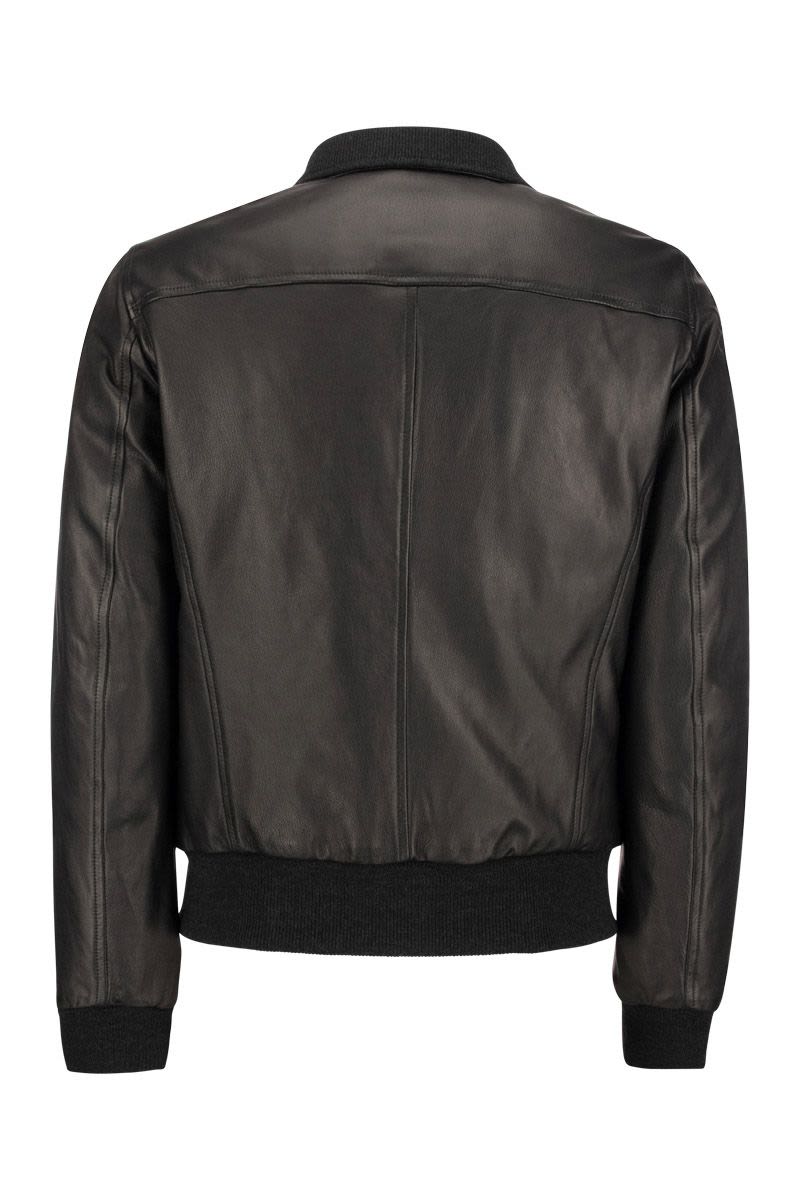 COLORADO - Padded Leather Jacket - VOGUERINI