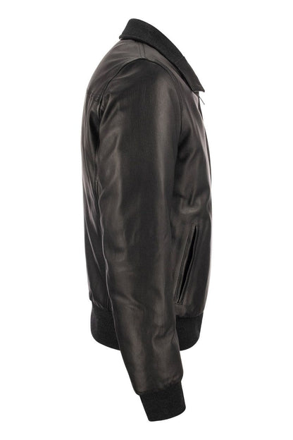 COLORADO - Padded Leather Jacket - VOGUERINI