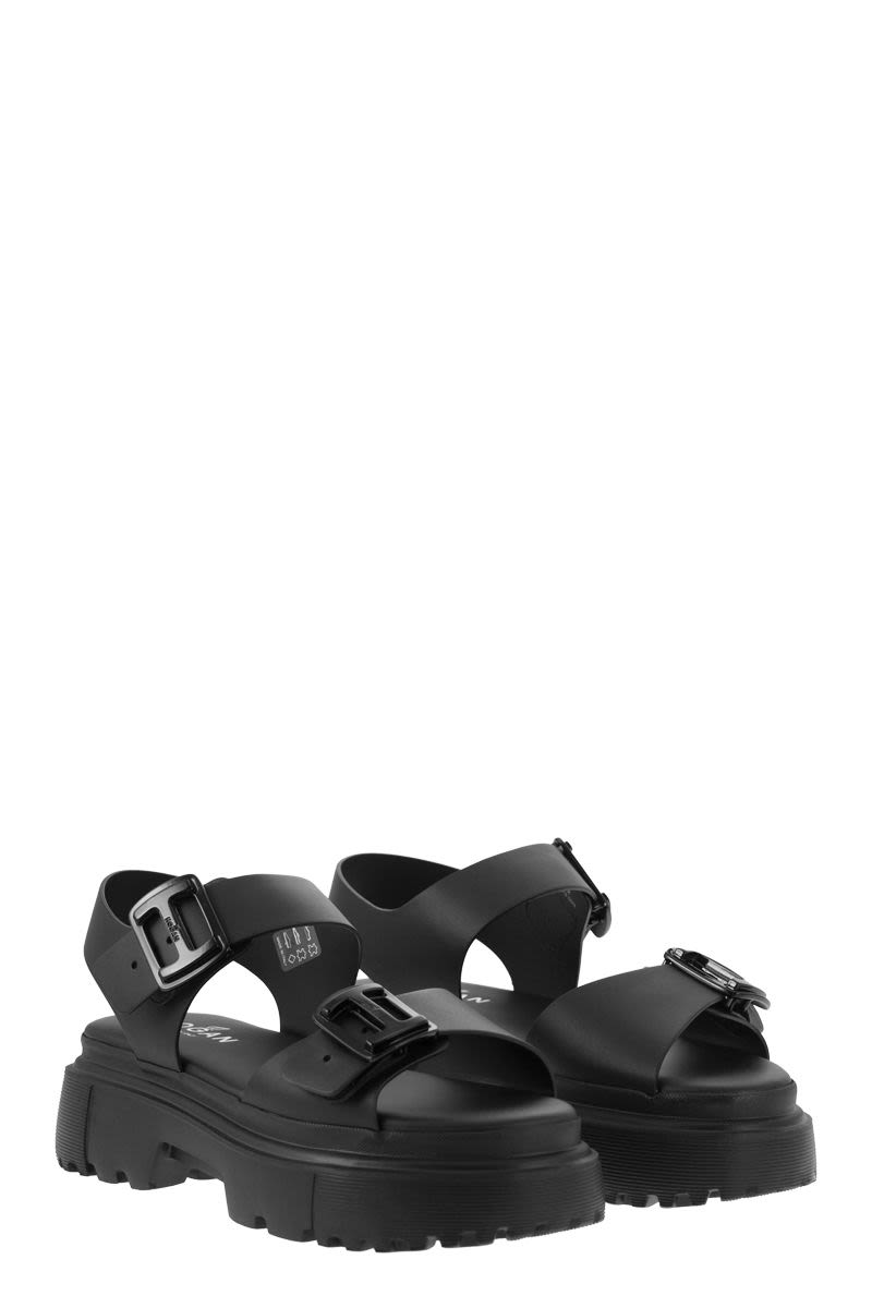 H644 - Sandal with two buckles - VOGUERINI