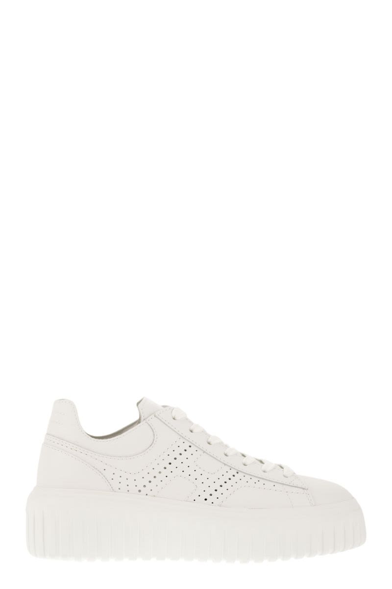 H-Stripes leather trainer