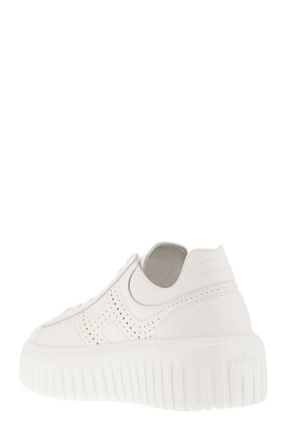 H-Stripes leather trainer