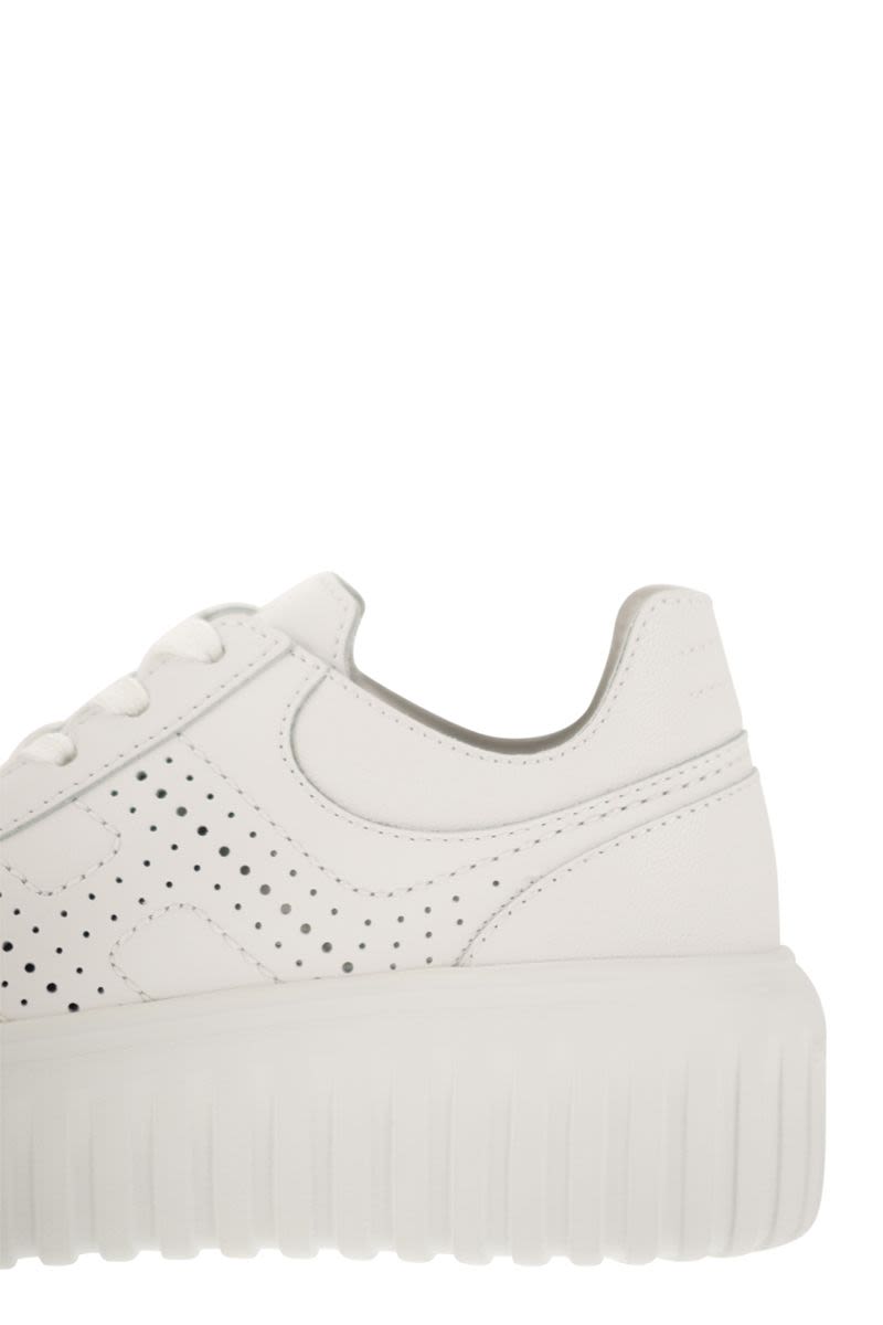 H-Stripes leather trainer