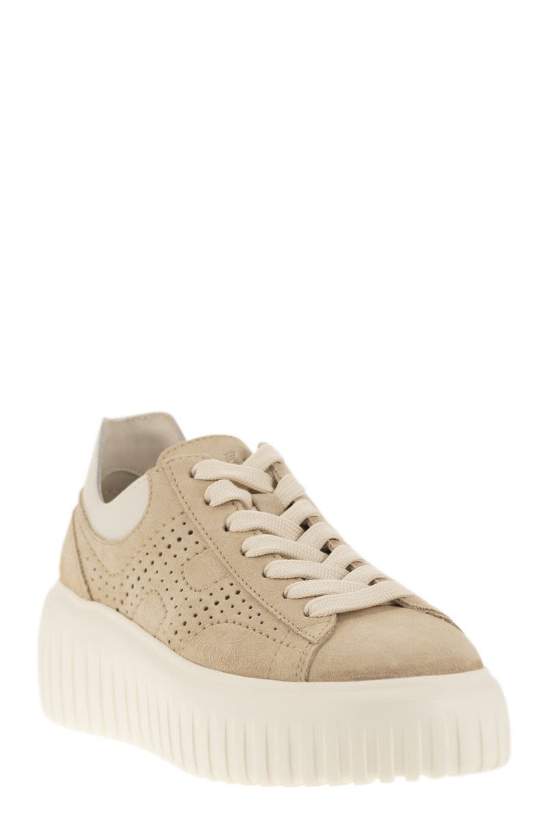 H-Stripes nubuck trainers