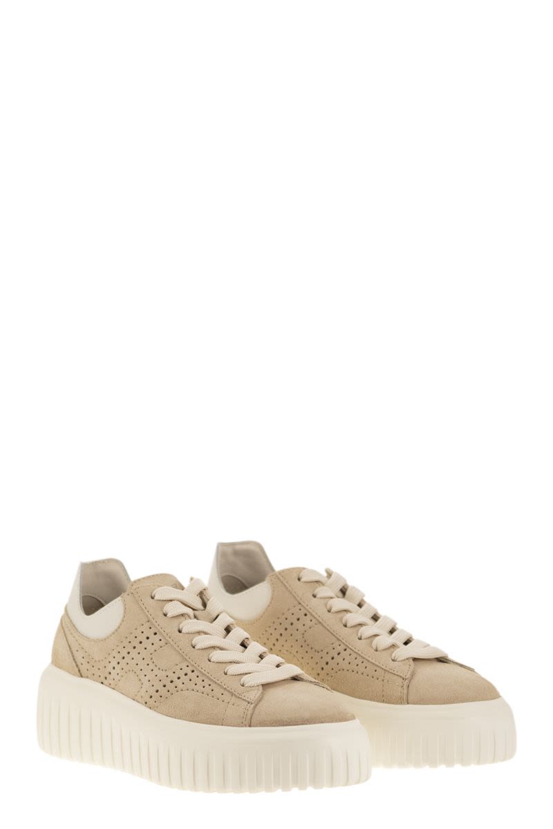 H-Stripes nubuck trainers