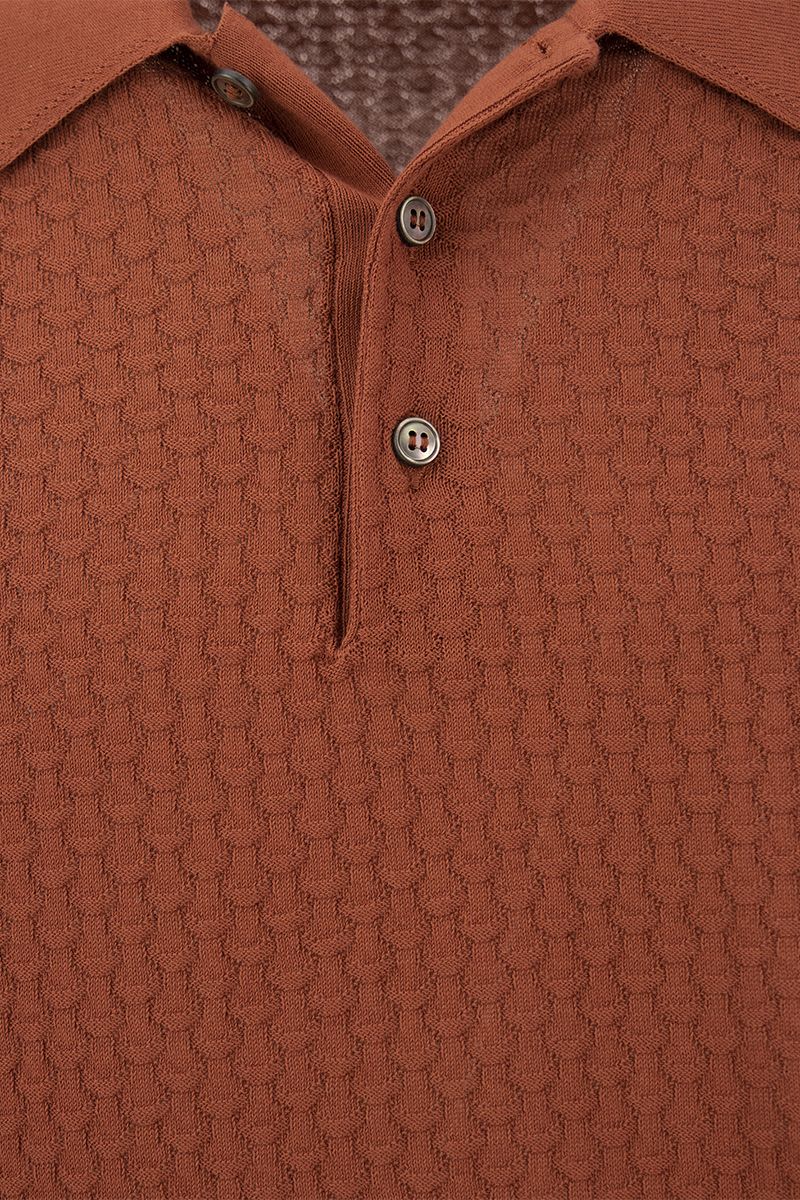 Cotton short-sleeved polo shirt - VOGUERINI