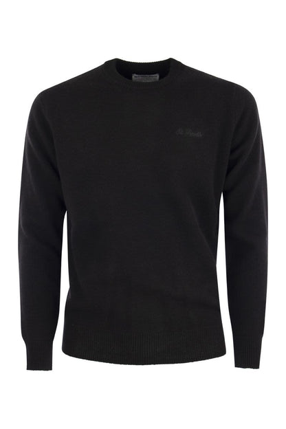 Crew-neck jumper in wool - VOGUERINI