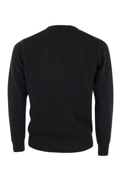 Crew-neck jumper in wool - VOGUERINI