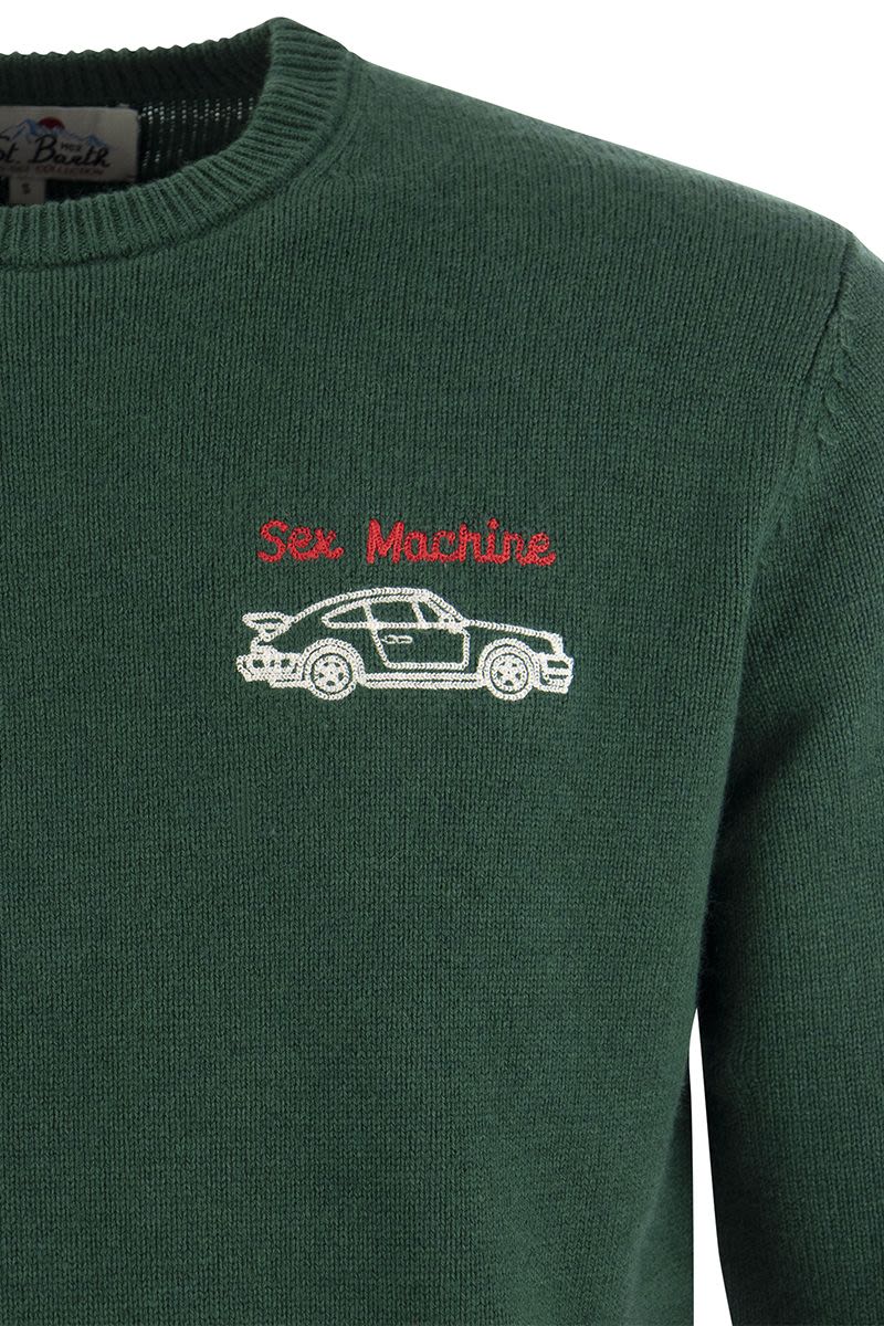 SEX MACHINE jumper in wool and cashmere blend - VOGUERINI