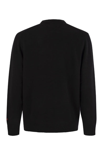SNOOPY COLD jumper in wool and cashmere blend - VOGUERINI