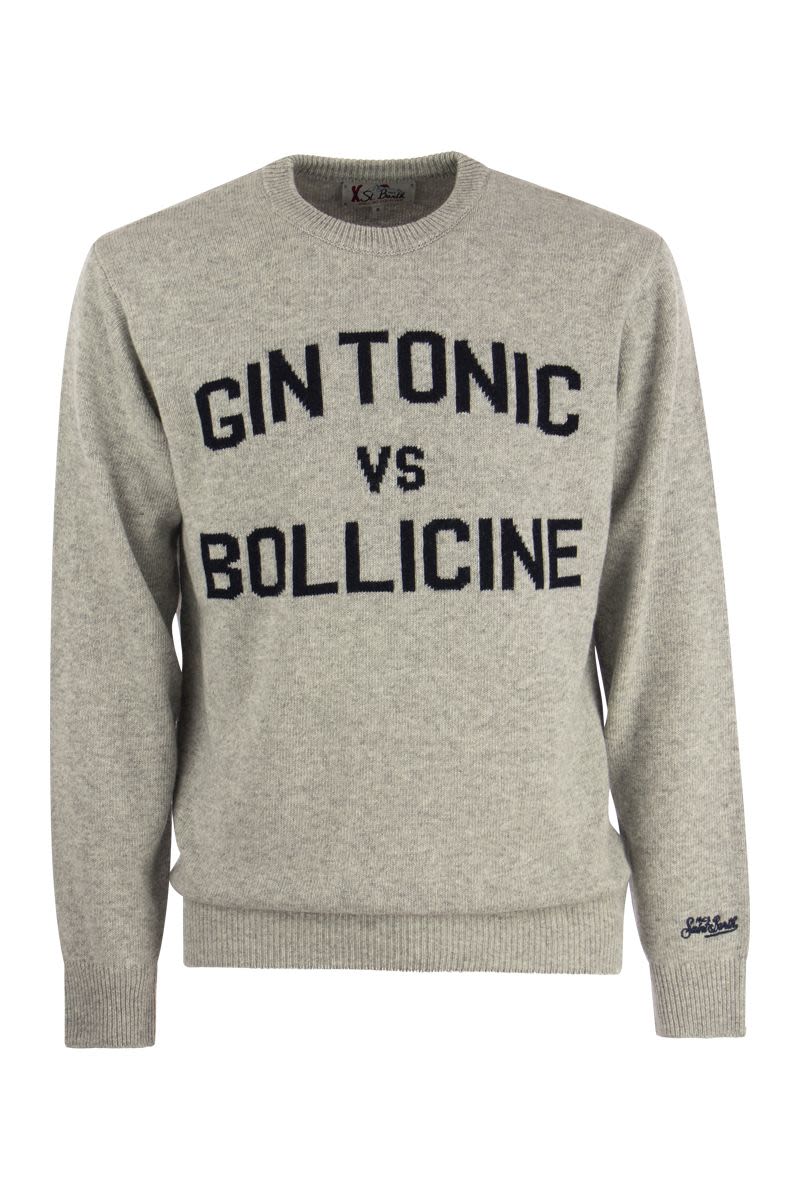 GIN VS BOLLICINE jumper in wool and cashmere blend - VOGUERINI