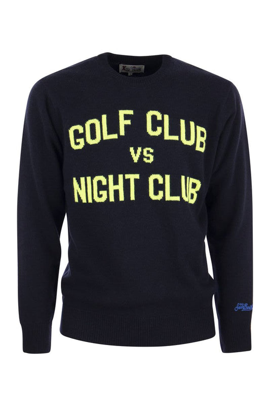 GOLF VS NIGHT CLUB jumper in wool and cashmere blend - VOGUERINI