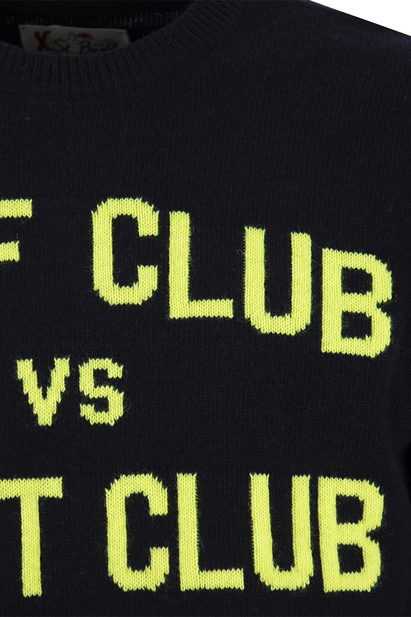 GOLF VS NIGHT CLUB jumper in wool and cashmere blend - VOGUERINI