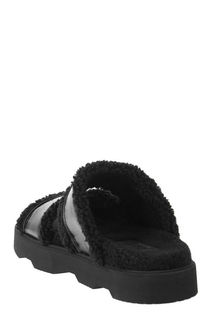 H222 - Sandal with fur - VOGUERINI