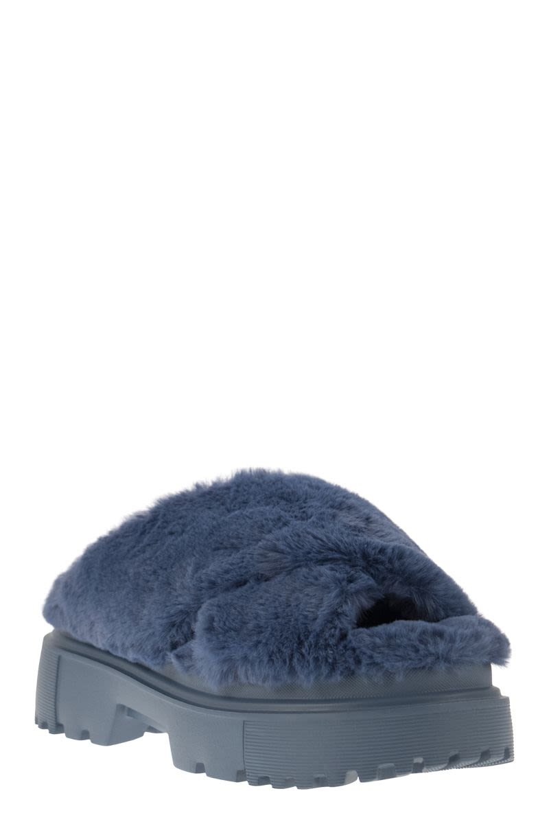 Faux fur sandal - VOGUERINI