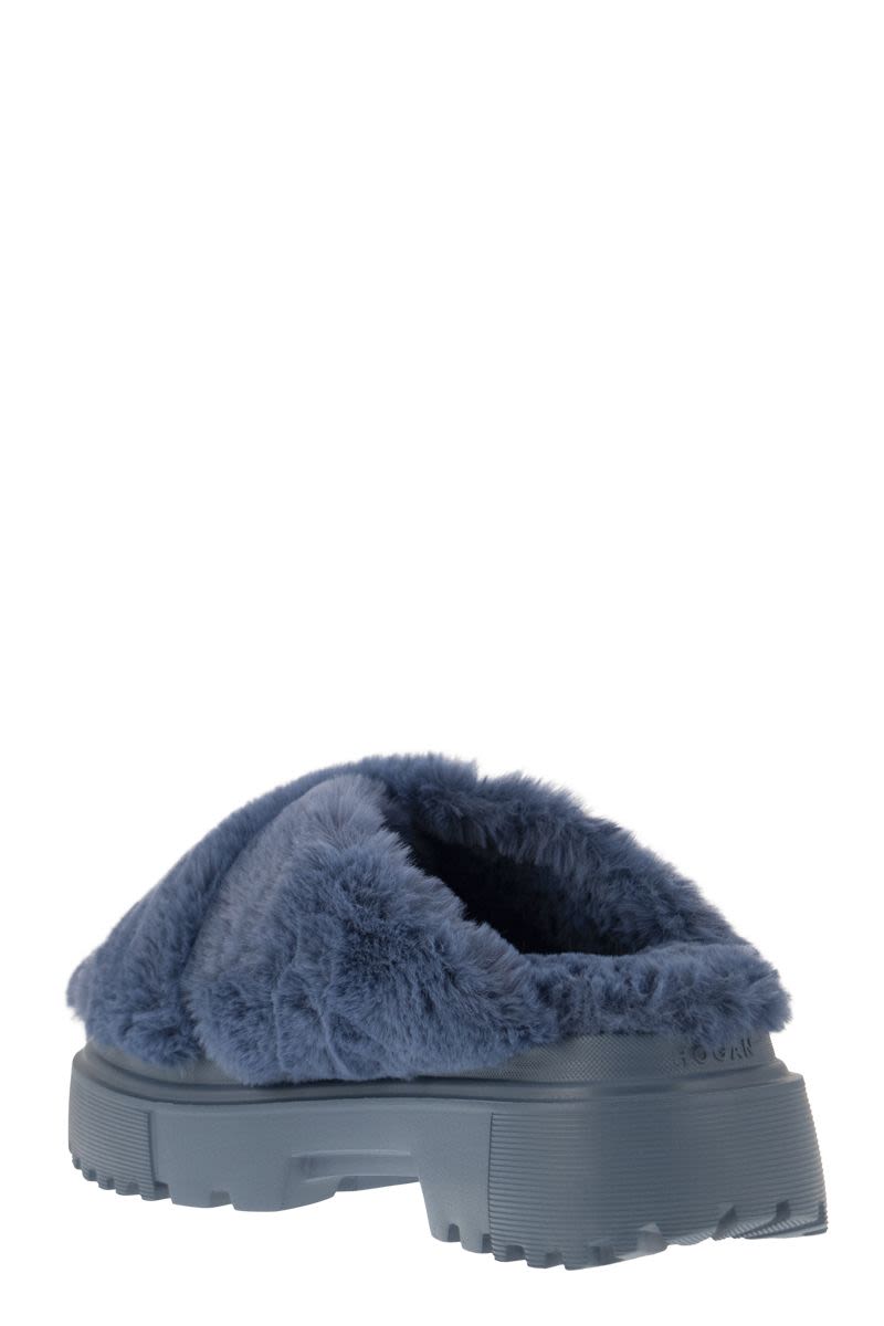 Faux fur sandal - VOGUERINI