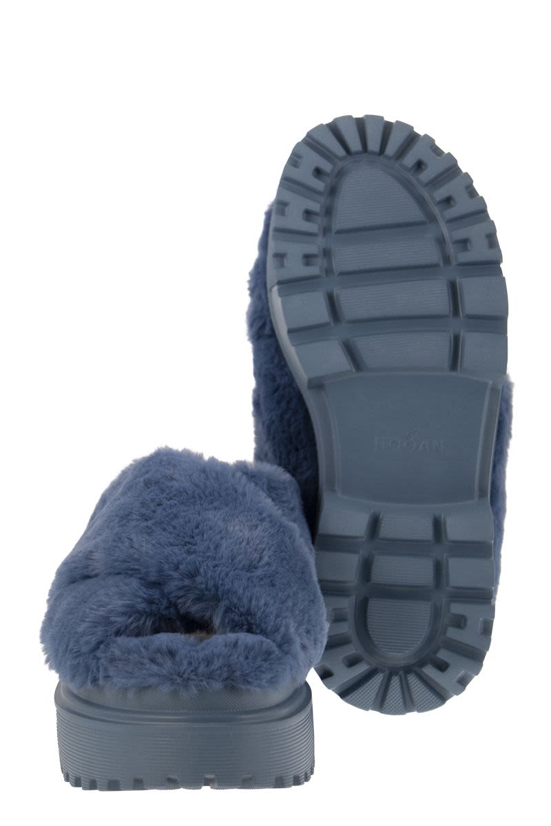 Faux fur sandal - VOGUERINI