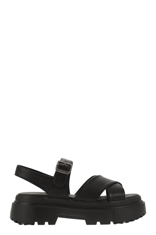 Leather sandal with midsole - VOGUERINI