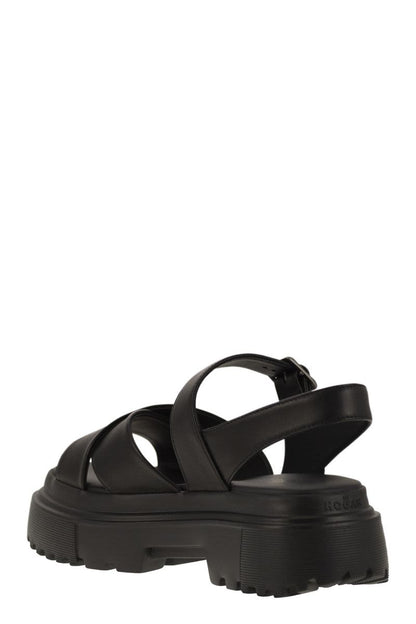 Leather sandal with midsole - VOGUERINI