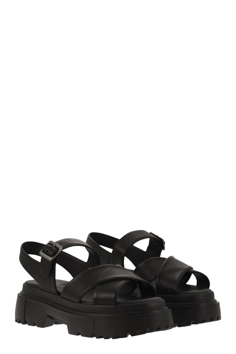 Leather sandal with midsole - VOGUERINI