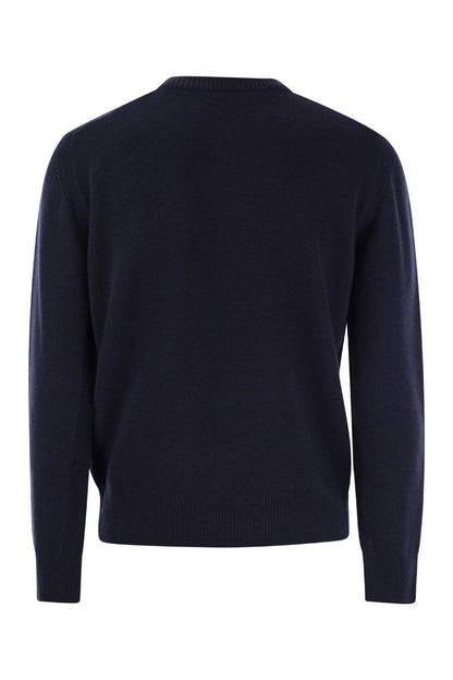 Wool jumper with pocket - VOGUERINI