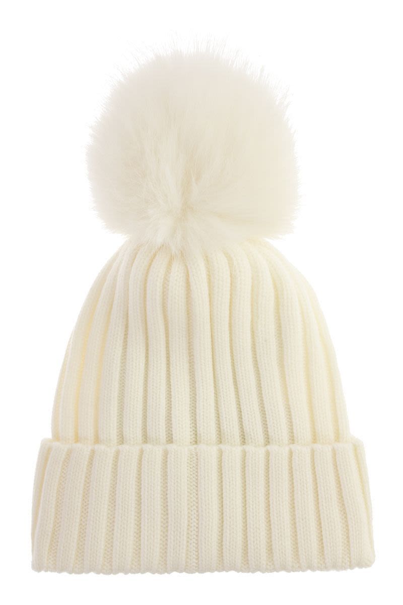 Hat with pom-pom - VOGUERINI