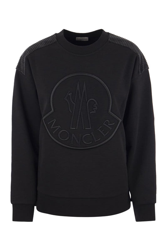 Sweatshirt with embroidered logo - VOGUERINI