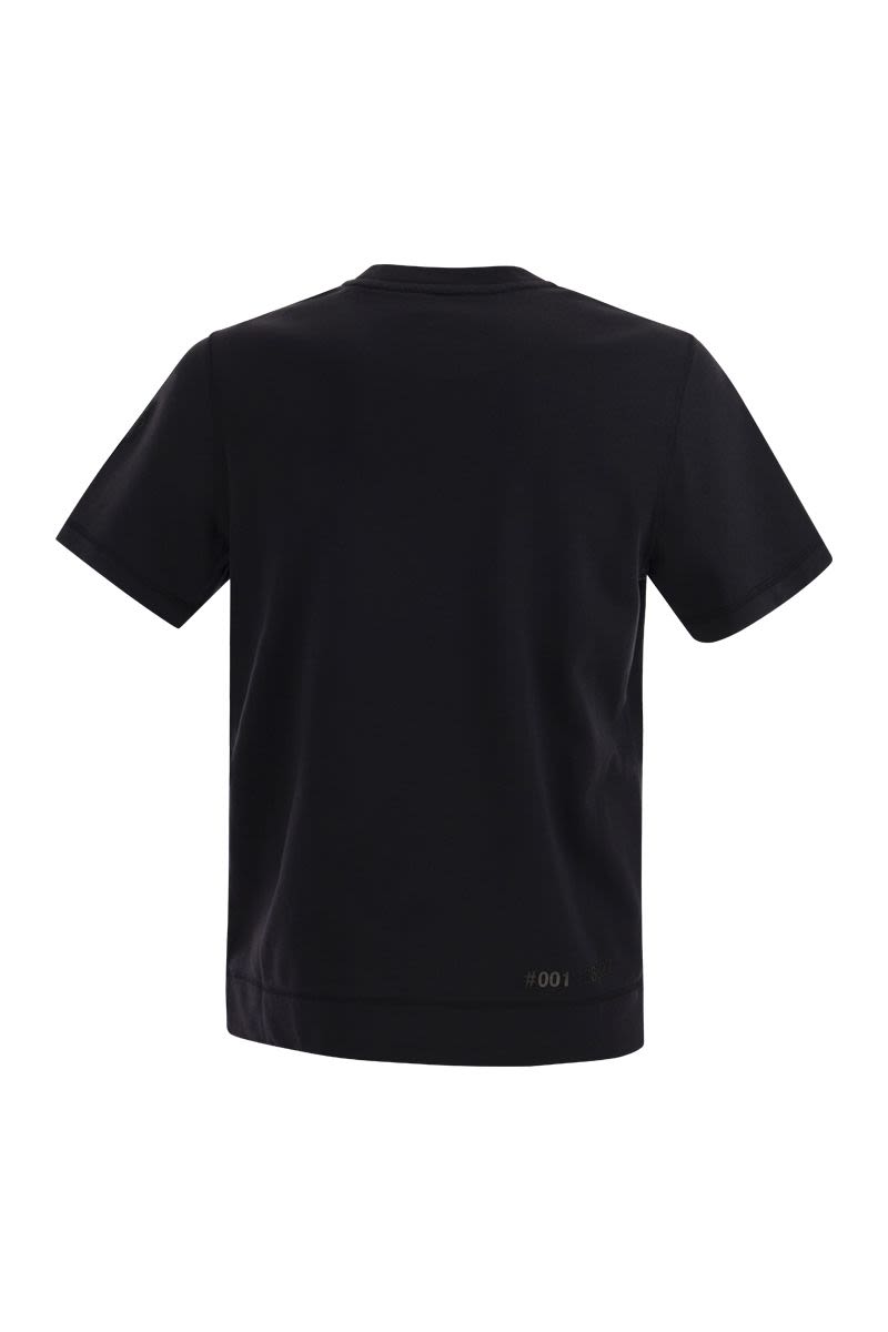 T-shirt with mountain logo - VOGUERINI