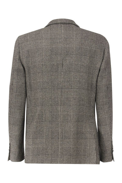 Wool-blend Pied de Poule jacket - VOGUERINI