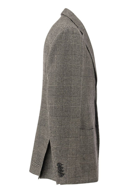 Wool-blend Pied de Poule jacket - VOGUERINI