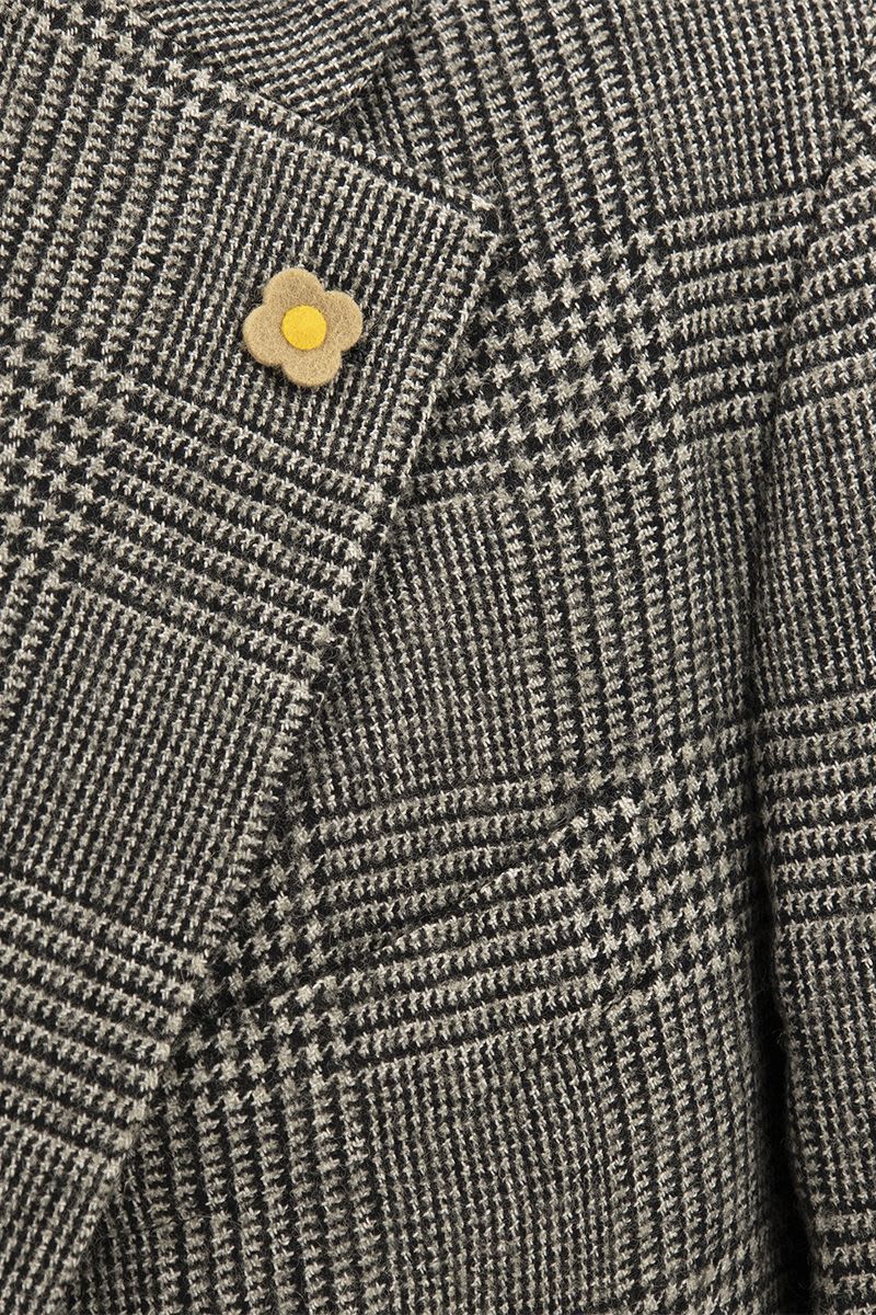 Wool-blend Pied de Poule jacket - VOGUERINI