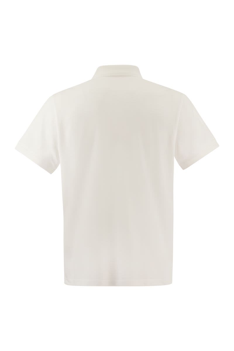 Polo shirt with embroidered monogram - VOGUERINI