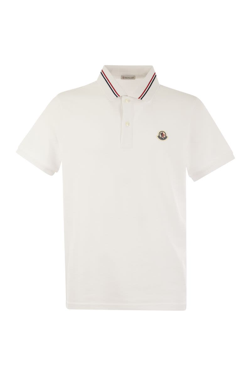 Polo shirt with iconic felt