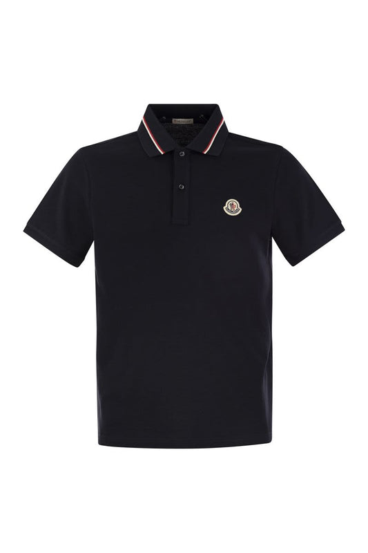 Polo shirt with iconic felt