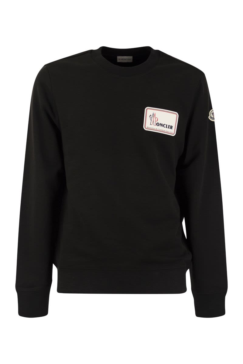 Logoed crewneck sweatshirt