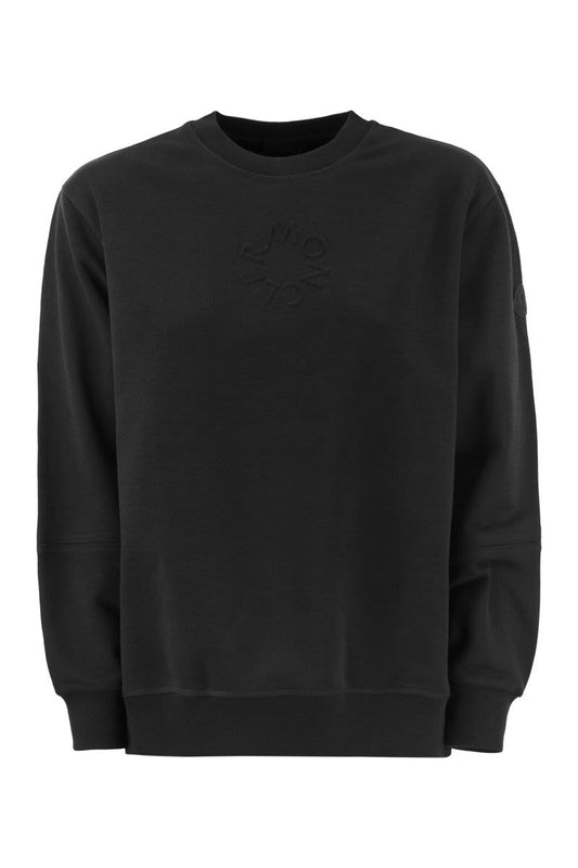 Sweatshirt with embossed logo - VOGUERINI