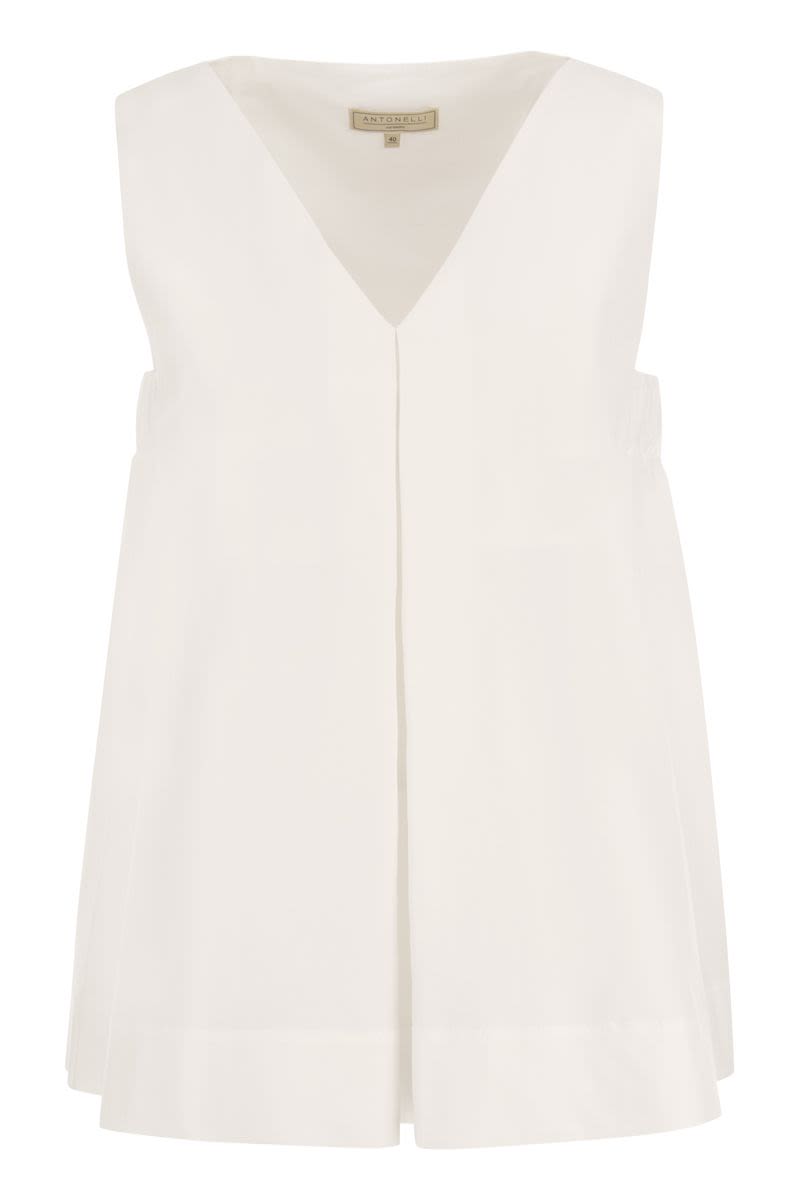 BRAMBLES - Wide sleeveless top - VOGUERINI