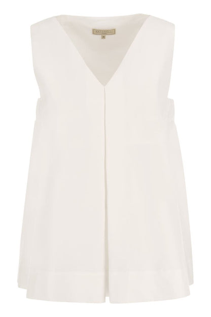 BRAMBLES - Wide sleeveless top - VOGUERINI