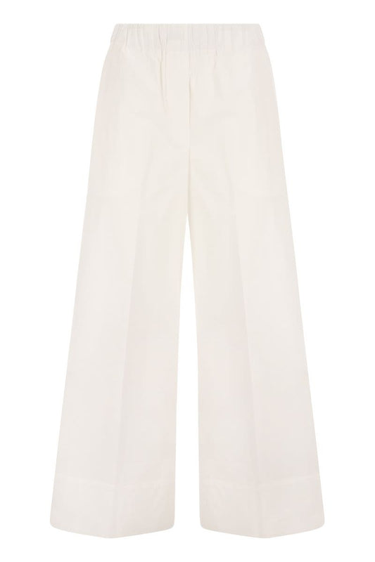 PAPAYA - Loose cotton trousers - VOGUERINI