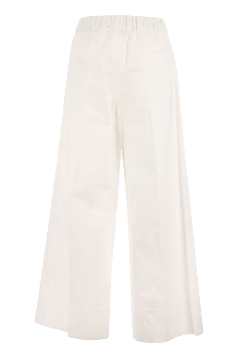 PAPAYA - Loose cotton trousers - VOGUERINI