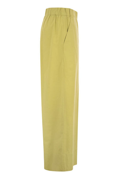 PAPAYA - Loose cotton trousers - VOGUERINI