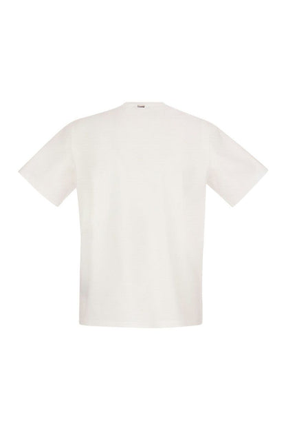 Stretch cotton jersey T-shirt - VOGUERINI